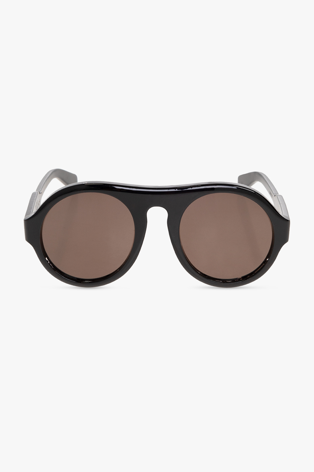SchaferandweinerShops Italy Black Sunglasses Chloe Eyewear logo arm detail sunglasses